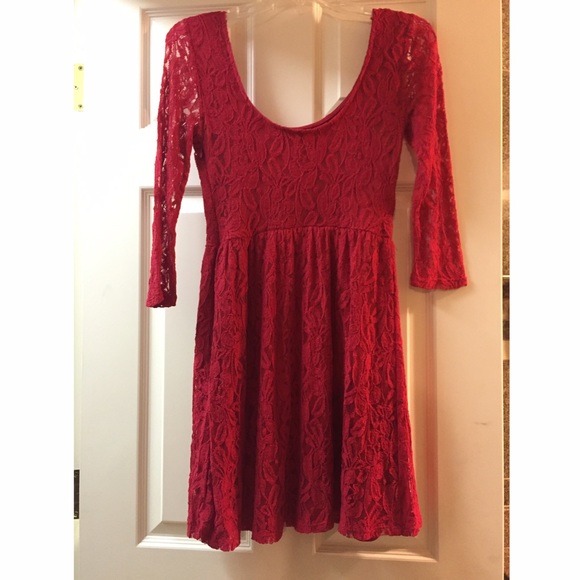Kirra Red Lace Dress