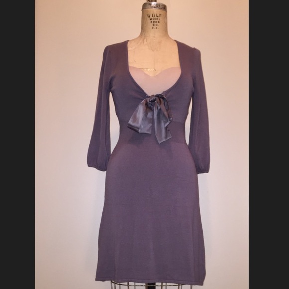 BCBG Max Azria Grey Sweater Dress