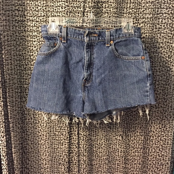 Levi's cut high waisted shorts