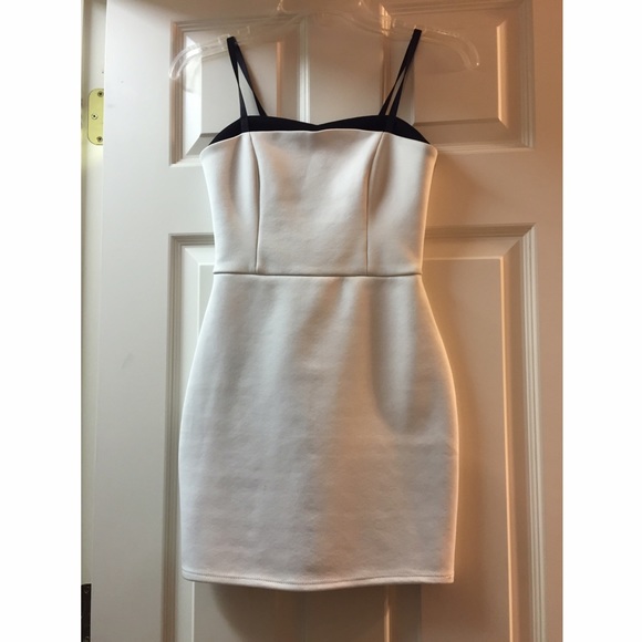 TOPSHOP white body con dress