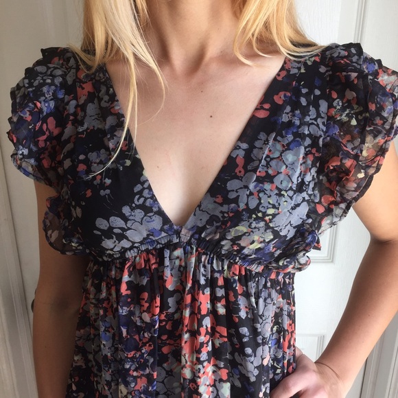 H&M Dresses Floral Hm Babydoll Dress Poshmark
