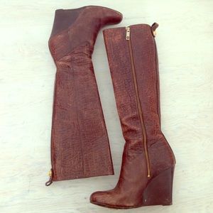 Tory Burch Knee High Leather Boots