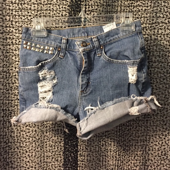 Studded High waisted shorts