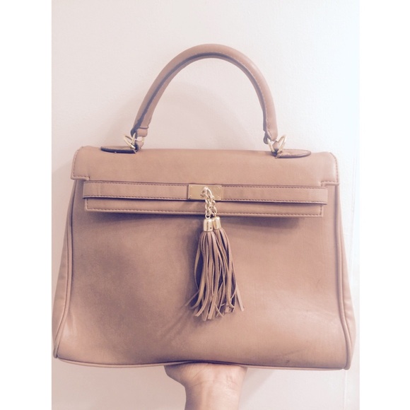 Camel Satchel Purse