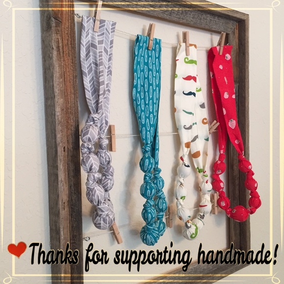 👶🏻Handmade Nursing Necklace👶🏻Organic Cotton - Picture 4 of 4