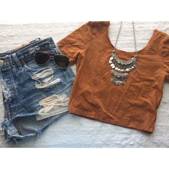Rust Colored Crop Top