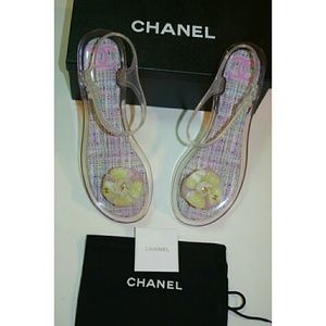 Chanel Camelia Sandals CC size 41 11