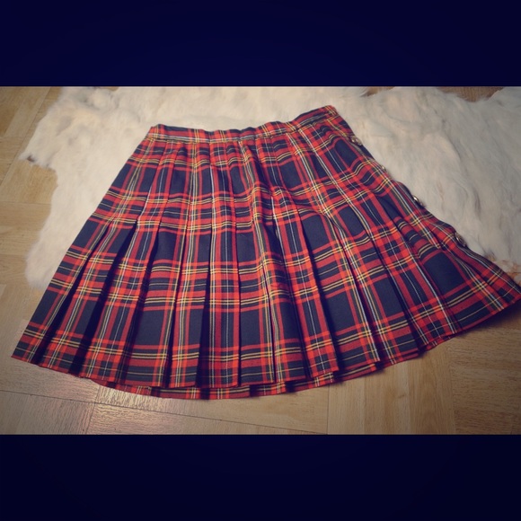 Vintage plaid skirt