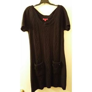 Black sweater dress