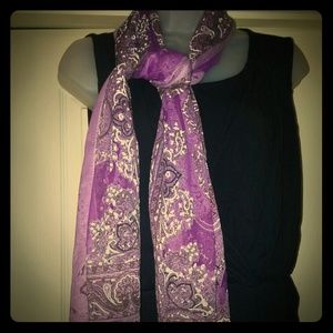 Purple scarf sarong skirt shawl