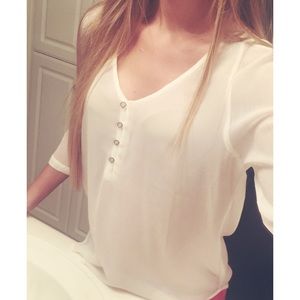 NEW Urban Outfitters Kimchi Blue Blouse (Cream)