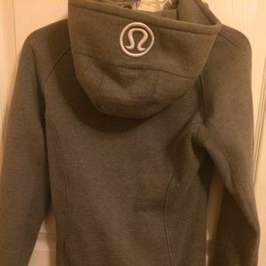 Glitter grey pre loved lululemon scuba hoodie