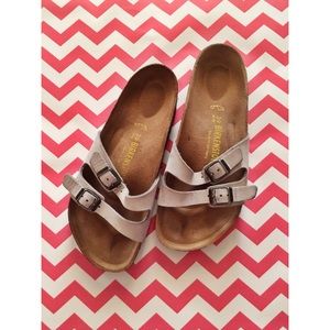 Mint/Grey Birkenstocks