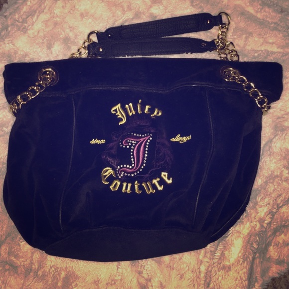 Black rhinestone juicy couture purse