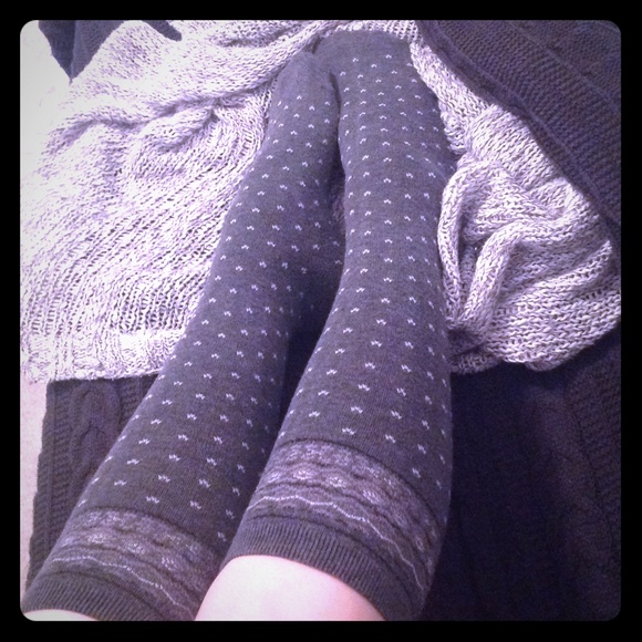 New Gray Knee Socks