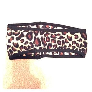Cheetah print ear warmer