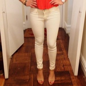 J Brand White Skinny Jeans