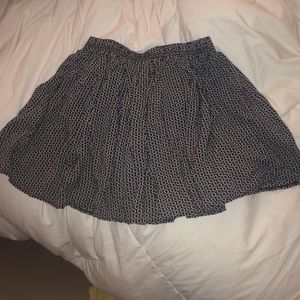 Brandy Melville Floral black and white skirt