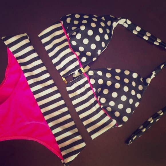 Polka dot swimwear