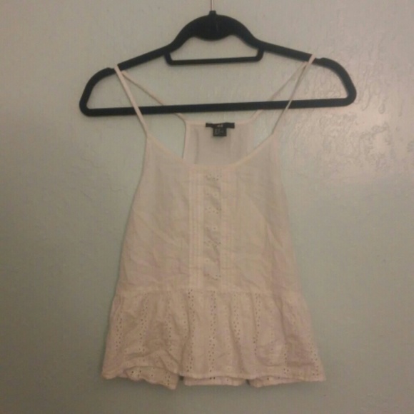 White flowy tank top