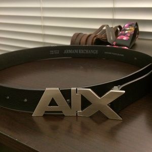 Armani Exchange AX logo belt!