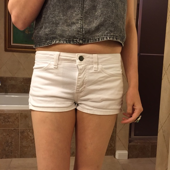 American apparel white shorts