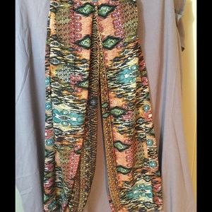 Printed palazzo pants