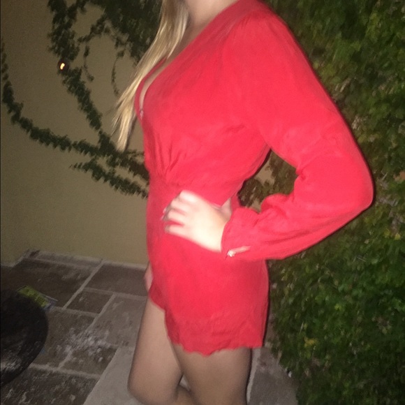 Motel Rocks Red Romper - Picture 2 of 3
