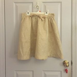 H&M cream-colored circle skirt