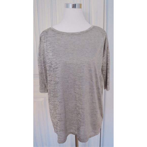 Grey/Silver silky top/tunic