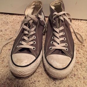 Women's size 9, men's size 8 high top converse.