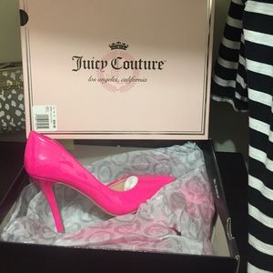 Hot pink pumps