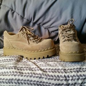 Platform hiking boots