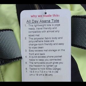 lululemon athletica Bags - EUC Lululemon All Day Asana Tote in sheer yellow lululemon athletica Bags - EUC Lululemon All Day Asana Tote in sheer yellow