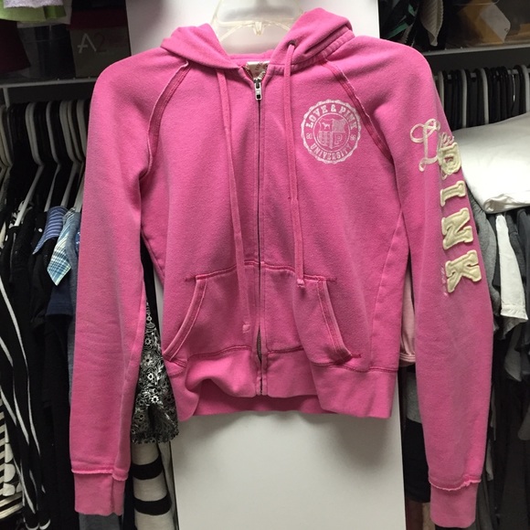 VS Pink Hoodie with PINK down the left arm