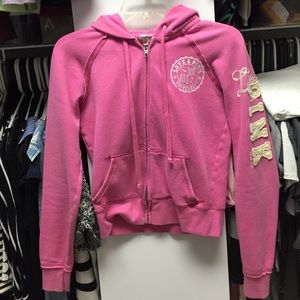 VS Pink Hoodie with PINK down the left arm