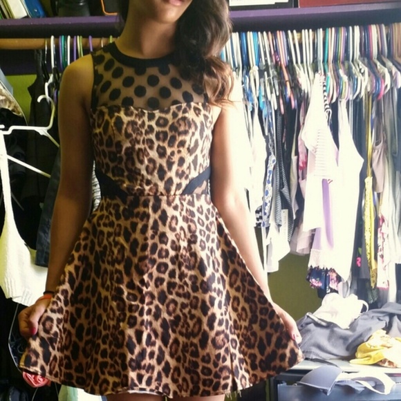 Dresses & Skirts - Cheetah Print Skater Dress