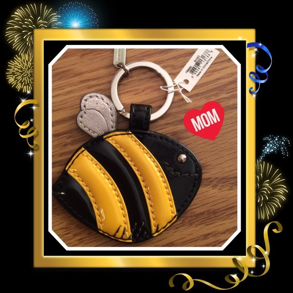 COACH AUTHENTIC BUMBLE BEE KEYRING/FOB