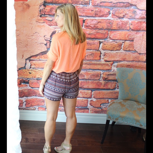 High waist tribal woven shorts - Picture 2 of 2