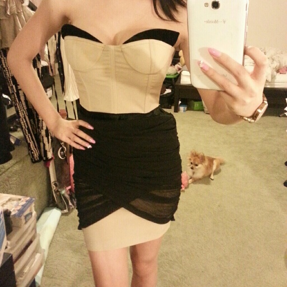 Alexander Wang Dresses & Skirts - Sexy black & nude corset dress