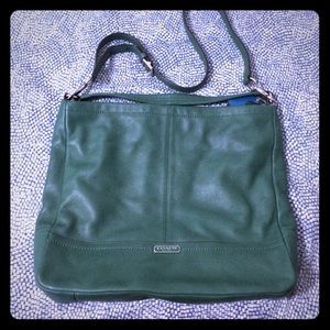 NWOT Coach green duffle
