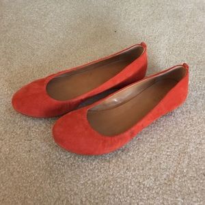 J Crew suede ballet flats. SALE🎉❤️