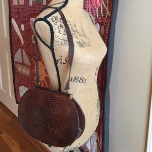 Vintage Palizzio snakeskin leather handbag purse