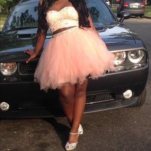 Two-Piece prom dress plus shoes