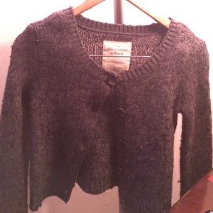 a gray wool cover up!