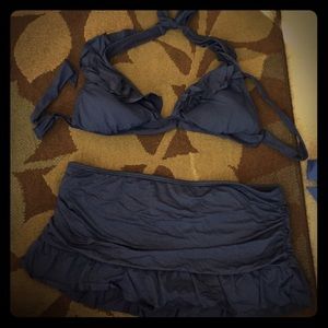 Navy Kenneth Cole Bikini - size large