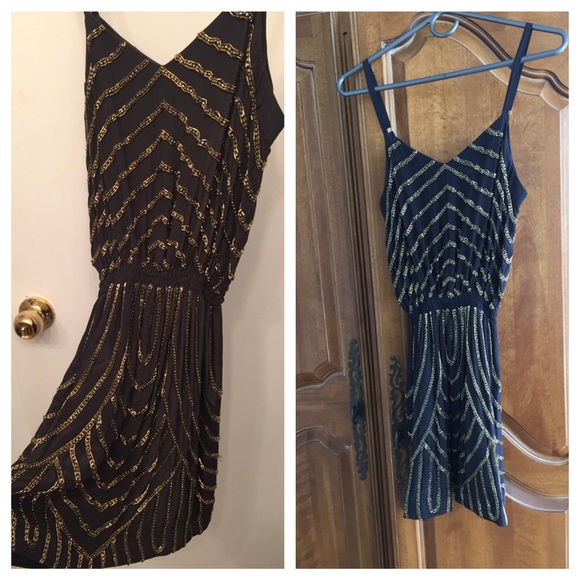 Karina Grimaldi size small black and gold dress
