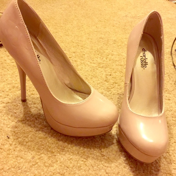 Pale pink platform stilettos!These heels have sass