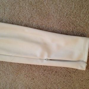 Express Pants - Express Cream Faux Leather Beige Pants Express Pants - Express Cream Faux Leather Beige Pants