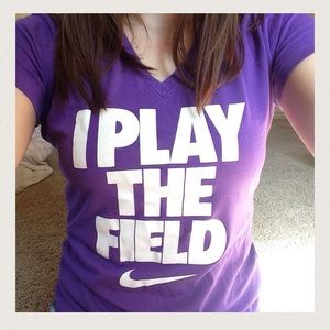 I play the field Nike shirt